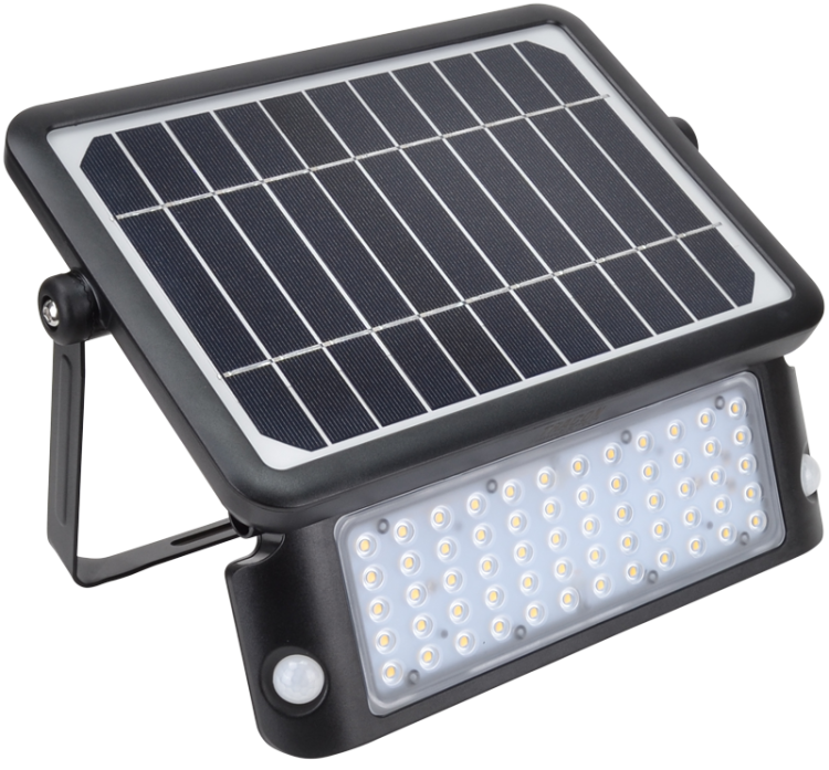 Reflektor solarny LED z czujnikiem ruchu 10 W, 4000 K, 1080 lm, IP65, 3,7 V 7200 mAh LSFL10W Tracon Electric