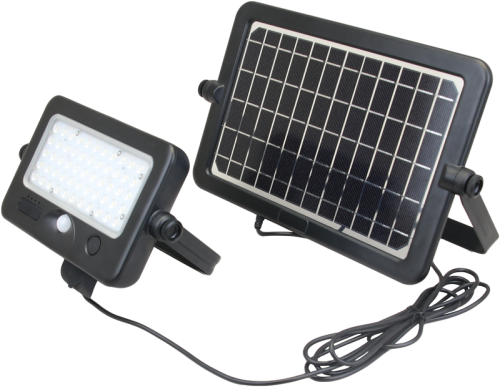 Reflektor solarny LED z czujnikiem ruch 10 W, 4000 K, 1100 lm, IP65, 3,7 V 7200 mAh LSFLK10W Tracon Electric