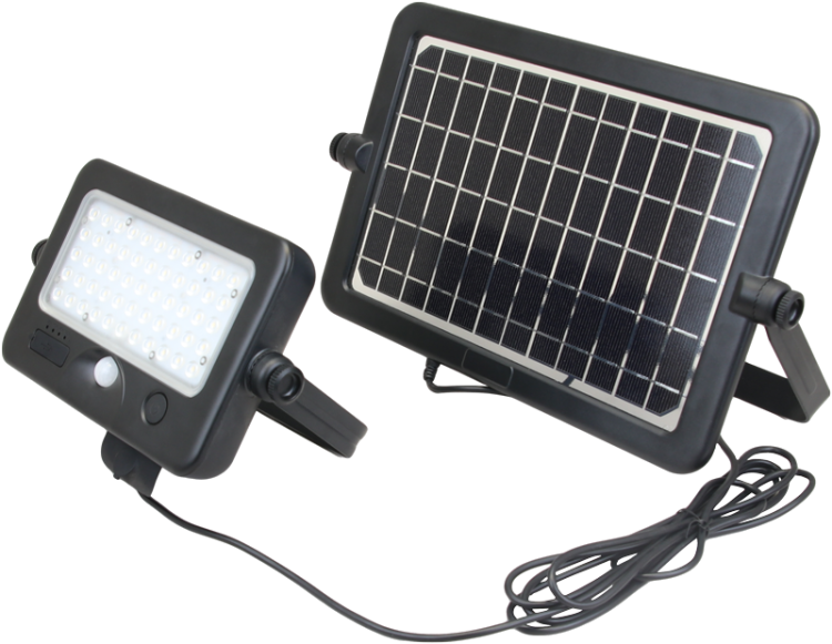 Reflektor solarny LED z czujnikiem ruch 10 W, 4000 K, 1100 lm, IP65, 3,7 V 7200 mAh LSFLK10W Tracon Electric