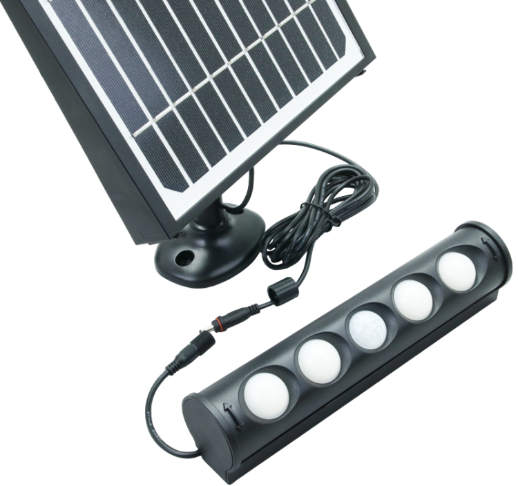 Reflektor solarny LED z czujnikiem ruchu 8W, 4000 K, 700 lm, IP65, 3,7 V 4000 mAh LSFLSP8W Tracon Electric