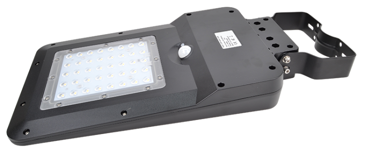 Solarna oprawa uliczna z czujnikiem ruchu, 40 W, 4000 K, 6000 lm, IP65, 9,6 V, 12 Ah LSLS40W Tracon Electric
