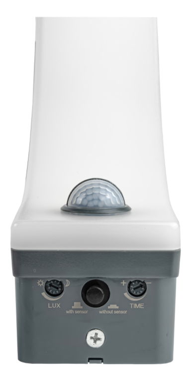Kinkiet natynkowy z czujnikiem ruchu, zaokrąglony, antracyt 230VAC, 20W, 140°, 2-9m,10s-15m, 4500K , IP65, 2300lm, EEI=E SLIBA20W Tracon Electric