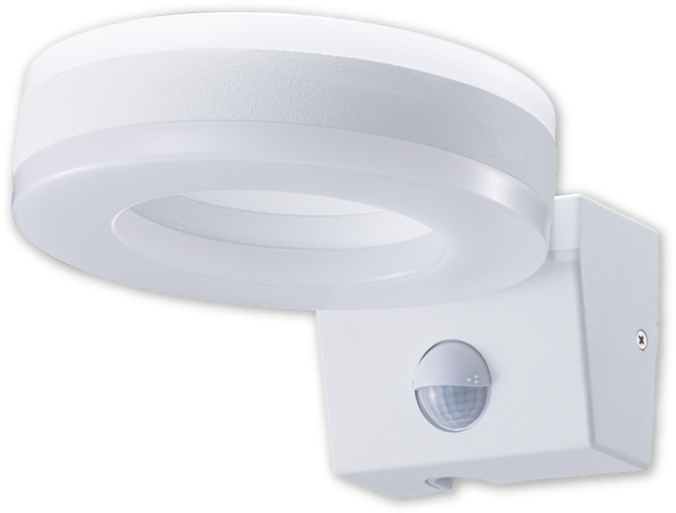 Oprawa naścienna z czujnikiem ruchu, pierścieniowa 230VAC, 20W, 1700lm, 4500K, 10s-5m, 3-2000lx, 9m,IP65, EEI=F SLOM20W Tracon Electric