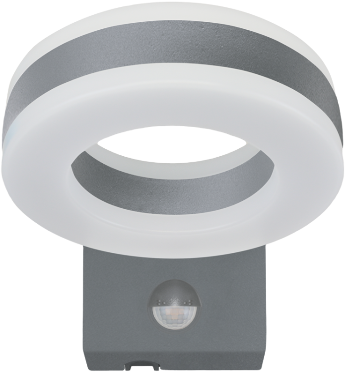 Oprawa naścienna z czujnikiem r., pierścieniowa antracyt 230VAC,20W,1700lm,4500K,10s-5m,3-2000lx,9m,IP65,EEI=F SLOMA20W Tracon Electric