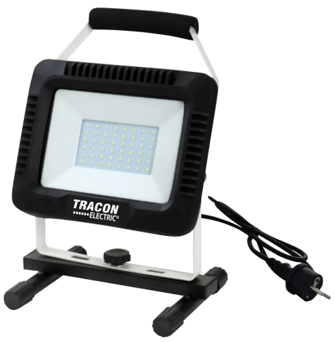 Przenośny refkletor montażowy LED 220-240 VAC, 30W, 2400lm, IP65, 4000K, EEI=G RSMDAW30W Tracon Electric