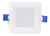 Kompaktowa oprawa LED do wbudowania z układem SAMSUNG 230 VAC, 3W, 240 lm, D=86×86 mm, 4000 K, IP20, EEI=G LED-DLNS-3NW Tracon Electric