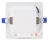 Kompaktowa oprawa LED do wbudowania z układem SAMSUNG 230 VAC, 6W, 480lm, D=120×120 mm, 4000 K, IP20, EEI=G LED-DLNS-6NW Tracon Electric