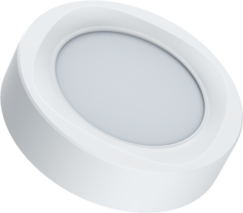 Natyknowa okrągła oprawa LED z układem SAMSUNG 230 VAC, 6W, 480lm, D=120×120 mm, 4000 K, IP20, EEI=G LED-DLFS-6NW Tracon Electric