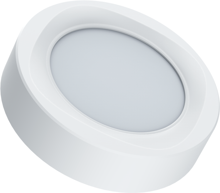 Natyknowa okrągła oprawa LED z układem SAMSUNG 230 VAC, 6W, 480lm, D=120×120 mm, 4000 K, IP20, EEI=G LED-DLFS-6NW Tracon Electric
