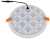 Hermetyczny downlight LED do zabudowy, okrągły 230 VAC, 6 W, 4000 K, 420 lm, IP66, D=75mm, EEI=G LED-DLIP-6NW Tracon Electric