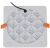 Hermetyczny downlight LED do zabudowy, kwadratowy 230 VAC, 6 W, 4000 K, 450 lm, IP66,D=75x75mm, EEI=G LED-DLNIP-6NW Tracon Electric