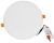 Hermetyczny downlight LED do zabudowy, okrągły 230 VAC, 10 W, 4000 K, 800 lm, IP66,D=125mm, EEI=G LED-DLIP-10NW Tracon Electric
