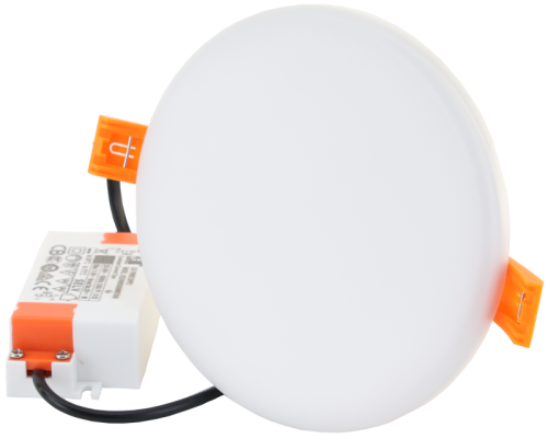 Hermetyczny downlight LED do zabudowy, okrągły 230 VAC, 10 W, 4000 K, 800 lm, IP66,D=125mm, EEI=G LED-DLIP-10NW Tracon Electric