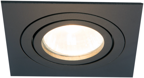 Reflektor podtynkowy, regulowany, kwadratowy, czarny 93x93x24mm SPND1B Tracon Electric