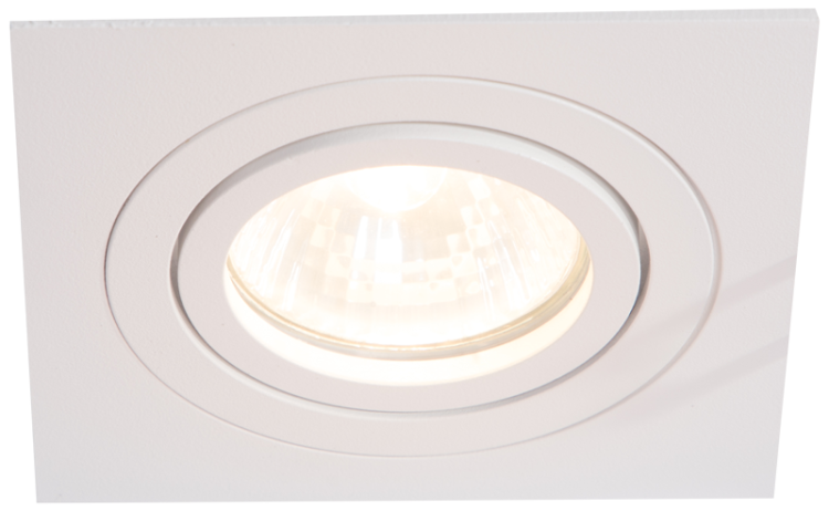 Reflektor podtynkowy, regulowany, kwadratowy, biały 93x93x24mm SPND1W Tracon Electric