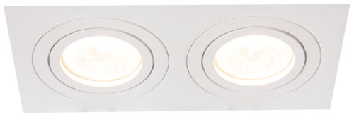 Reflektor podtynkowy, regulowany, kwadratowy, biały 173x93x24mm SPND2W Tracon Electric