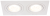 Reflektor podtynkowy, regulowany, kwadratowy, biały 173x93x24mm SPND2W Tracon Electric