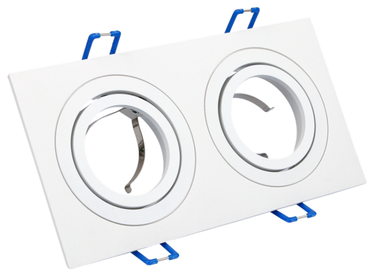 Reflektor podtynkowy, regulowany, kwadratowy, biały 173x93x24mm SPND2W Tracon Electric