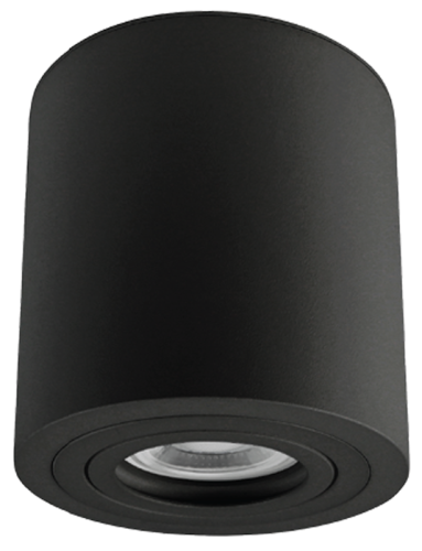 Reflektor sufitowy, hermetyczny, cylindryczny, czarny 100-240VAC, 50Hz, 1xGU10, max.35W, IP44 SPGU10MIPB Tracon Electric