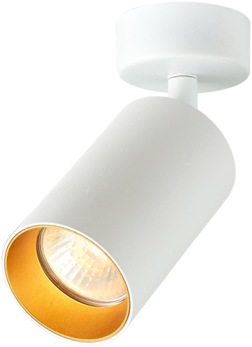 Reflektor sufitowy, regulowany, biały ze złotym odbłyśnikiem 100-240VAC, 50Hz, 1xGU10, max.35W SPGU10MA1GW Tracon Electric