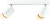 Reflektor sufitowy, regulowany, biały 100-240VAC, 50Hz, 2xGU10, max.2x35W SPGU10MA2W Tracon Electric