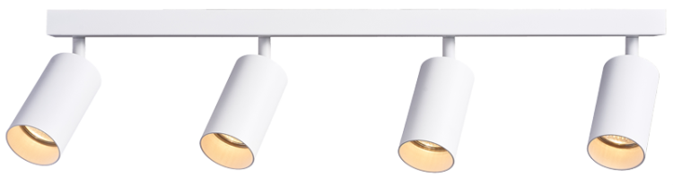 Reflektor sufitowy, regulowany, biały 100-240VAC, 50Hz, 4xGU10, max.4x35W SPGU10MA4W Tracon Electric