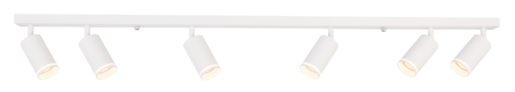 Reflektor sufitowy, regulowany, biały 100-240VAC, 50Hz, 6xGU10, max.6x35W SPGU10LMA6W Tracon Electric
