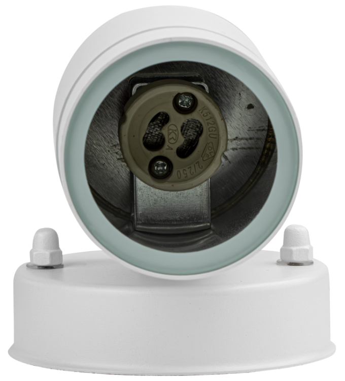 Reflektor ścienny, zewnętrzny, biały 100-240VAC, 50Hz, 1xGU10, max.35W, IP44 SPGU10IPF1F Tracon Electric