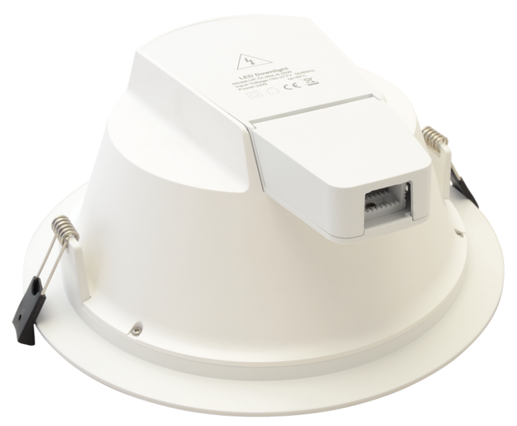 Downlight LED ze zmienna barwą światła 230VAC,25W,2280/2650/2450lm,3000/4000/5700K,90°,IP54, EEI=F DLTRIO25W Tracon Electric