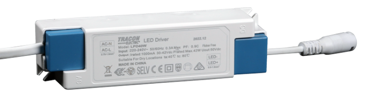 Zasilacz do paneli LPME..30W 230 VAC, 0,3A / 30-42 VDC, 800mA LPD30W Tracon Electric