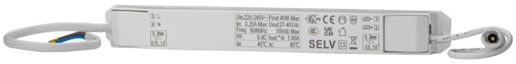 Zasilacz do paneli LPH 50W 230 VAC, 0,25A / 25-40 VDC, 1200mA LPDH50W Tracon Electric