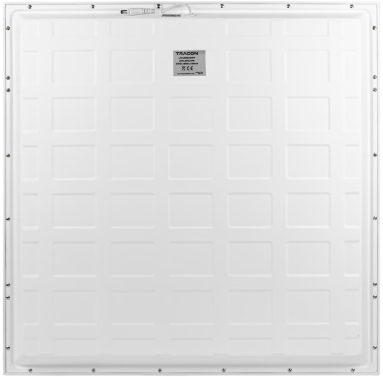 Panel LED, kwadratowy, typu backlit 230VAC,50Hz,48W,4800lm,4000K,IP40,UGR<19,595x595mm,EEI=F LPXU606050NW Tracon Electric
