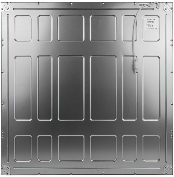 Panel LED, kwadratowy, typu edgelit 230VAC,50Hz,30W,4200lm,4000K,IP40,UGR<19,595x595mm,EEI=D LPY606030NW Tracon Electric