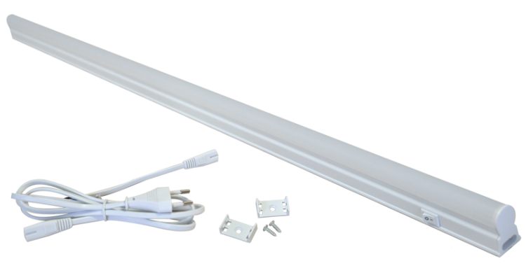 Oprawa meblowa LED typu T5 230 V, 50 Hz, 15 W, 1200 lm, 3000 K, 90 cm, EEI=G LBV15WW Tracon Electric