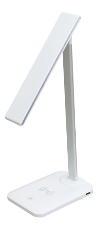 Lampa biurkowa LED, ściemnialna, z ład. bezprzewodową i USB 100-240V, 50HZ, 5W, 250lm, 2700-5700K, EEI=G LALW5W Tracon Electric