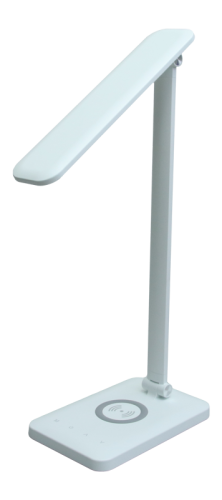 Lampa biurkowa LED, ściemnialna, z ład. bezprzewodową i USB 100-240V, 50HZ, 7W, 550lm, 2700-5700K, EEI=G LALW7W Tracon Electric