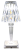 Biurkowa, dekoracyjna, akumulatorowa oprawa LED, z kloszem 1W, 3000-6500K, 3,7V, 1200 mAh, Li-Ion, 70lm, 6h, IP20 RLG Tracon Electric