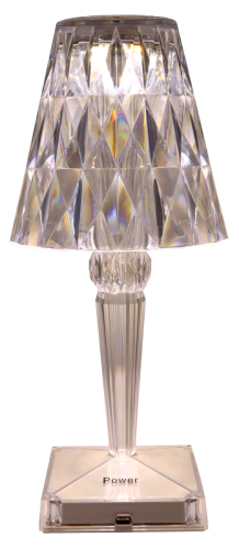 Biurkowa, dekoracyjna, akumulatorowa oprawa LED, z kloszem 1W, 3000-6500K, 3,7V, 1200 mAh, Li-Ion, 70lm, 6h, IP20 RLG Tracon Electric