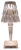 Biurkowa, dekoracyjna, akumulatorowa oprawa LED, z kloszem 1W, 3000-6500K, 3,7V, 1200 mAh, Li-Ion, 70lm, 6h, IP20 RLG Tracon Electric