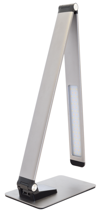 Metalowa lampa biurkowa LED z portem USB 100-240 V, 50 Hz, 10 W, 2700-6000 K, EEI=G LALUSBM10W Tracon Electric