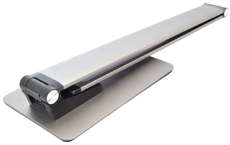 Metalowa lampa biurkowa LED z portem USB 100-240 V, 50 Hz, 10 W, 2700-6000 K, EEI=G LALUSBM10W Tracon Electric