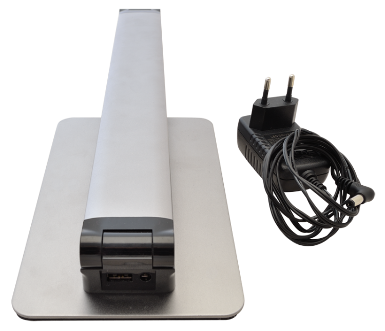 Metalowa lampa biurkowa LED z portem USB 100-240 V, 50 Hz, 10 W, 2700-6000 K, EEI=G LALUSBM10W Tracon Electric