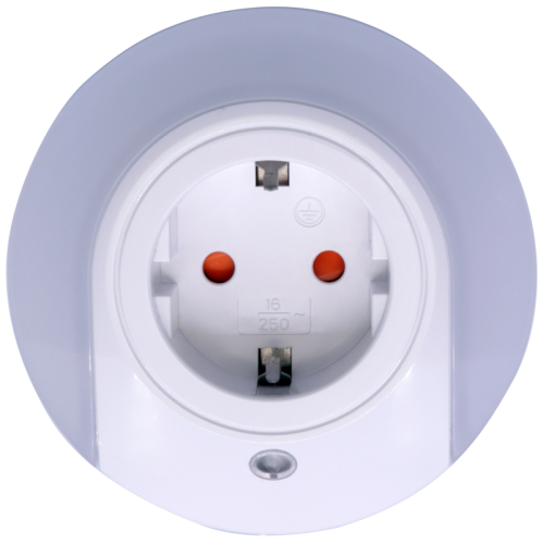 Lampka nocna z czujnikiem 230VAC, 50Hz, 0,42W, 15lm, CDS, 1xSCHUKO NLSCHUKO Tracon Electric