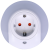 Lampka nocna z czujnikiem 230VAC, 50Hz, 0,42W, 15lm, CDS, 1xSCHUKO NLSCHUKO Tracon Electric
