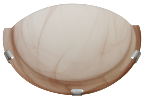 Lampa ścienna UFO półokrągła, szklana, beżowa 230V, 50Hz, E27, max.1×60W, D=300 mm UFO-F-B Tracon Electric