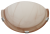 Lampa ścienna UFO półokrągła, szklana, beżowa 230V, 50Hz, E27, max.1×60W, D=300 mm UFO-F-B Tracon Electric