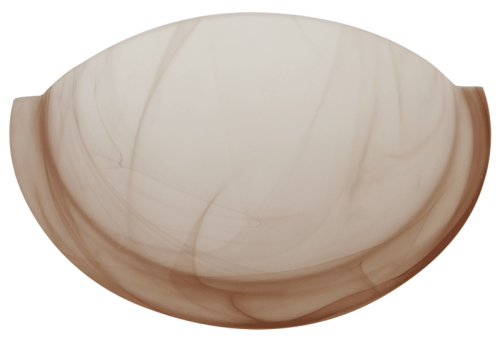 Lampa ścienna UFO półokrągła, szklana, beżowa 230V, 50Hz, E27, max.1×60W, D=300 mm UFO-F-B Tracon Electric