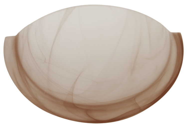 Lampa ścienna UFO półokrągła, szklana, beżowa 230V, 50Hz, E27, max.1×60W, D=300 mm UFO-F-B Tracon Electric