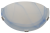 Lampa ścienna UFO półokrągła, szklana, niebieska 230V, 50Hz, E27, max.1×60W, D=300 mm UFO-F-K Tracon Electric