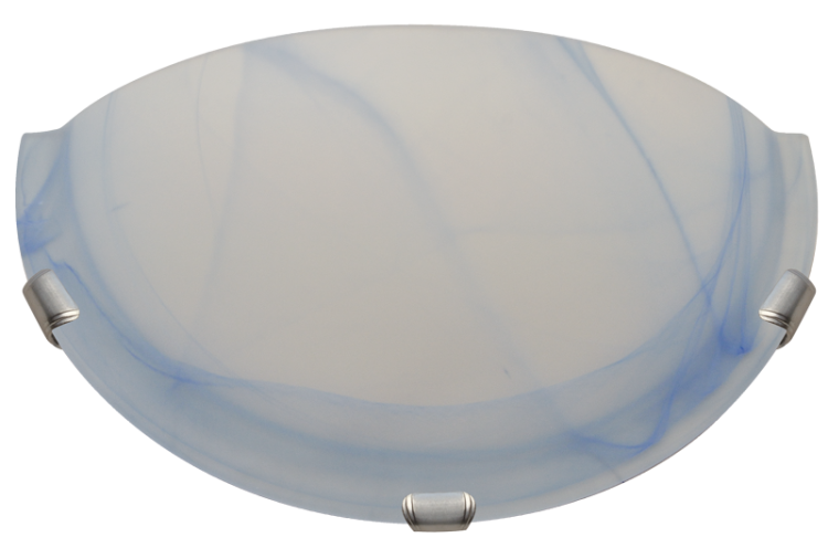 Lampa ścienna UFO półokrągła, szklana, niebieska 230V, 50Hz, E27, max.1×60W, D=300 mm UFO-F-K Tracon Electric